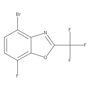 4-Bromo-7-fluoro-2-(trifluoromethyl)-1,3-benzoxazole Structure