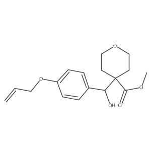 Methyl 4-[[4-(Allyloxy)phenyl](hydroxy)methyl]tetrahydropyran-4-carboxylate Structure