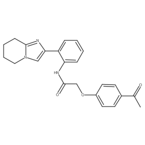 2-(4-acetylphenoxy)-N-(2-{5H,6H,7H,8H-imidazo[1,2-a]pyridin-2-yl}phenyl)acetamide Structure