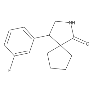 4-(3-Fluorophenyl)-2-azaspiro[4.4]nonan-1-one Structure