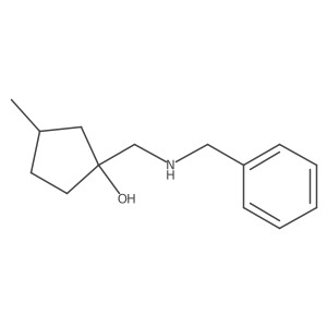 1-[(Benzylamino)methyl]-3-methylcyclopentan-1-ol结构式