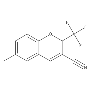 6-Methyl-2-(trifluoromethyl)-2H-chromene-3-carbonitrile Structure