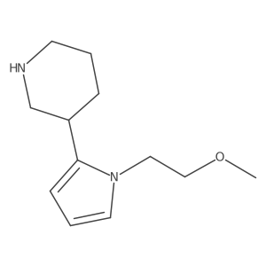 3-[1-(2-Methoxyethyl)-1H-pyrrol-2-yl]piperidine Structure