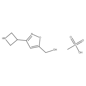 [3-(Azetidin-3-yl)-1,2-oxazol-5-yl]methanol, methanesulfonic acid Structure