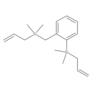 1-(Dimethyl-2-propen-1-ylsilyl)-2-[(dimethyl-2-propen-1-ylsilyl)methyl]benzene结构式