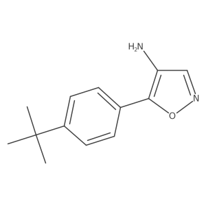 5-(4-Tert-butylphenyl)-1,2-oxazol-4-amine结构式