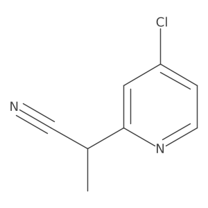 2-(4-Chloropyridin-2-yl)propanenitrile Structure