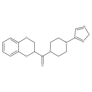 1-(2,3-Dihydro-1,4-benzodioxine-2-carbonyl)-4-(1,2,5-thiadiazol-3-yl)piperazine Structure