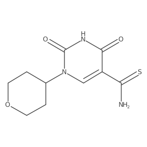 2,4-dioxo-1-(tetrahydro-2H-pyran-4-yl)-1,2,3,4-tetrahydropyrimidine-5-carbothioamide Structure