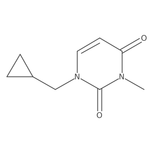 1-(cyclopropylmethyl)-3-methylpyrimidine-2,4(1H,3H)-dione Structure