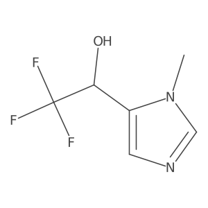 (1R)-2,2,2-trifluoro-1-(1-methyl-1H-imidazol-5-yl)ethan-1-ol结构式