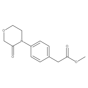 Methyl 2-[4-(3-oxomorpholin-4-yl)phenyl]acetate Structure