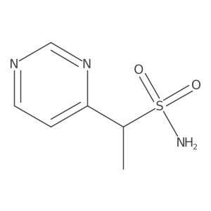 1-(Pyrimidin-4-yl)ethane-1-sulfonamide结构式