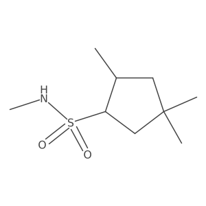 N,2,4,4-tetramethylcyclopentane-1-sulfonamide结构式