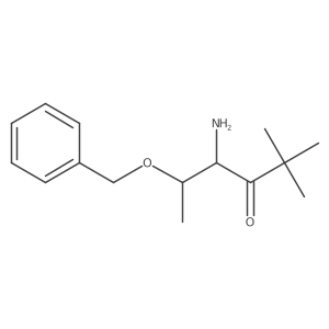 4-Amino-5-(benzyloxy)-2,2-dimethylhexan-3-one结构式