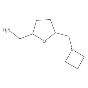 rac-[(2R,5S)-5-[(azetidin-1-yl)methyl]oxolan-2-yl]methanamine Structure