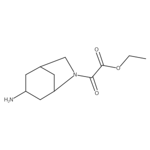 Ethyl 2-{3-amino-6-azabicyclo[3.2.1]octan-6-yl}-2-oxoacetate结构式