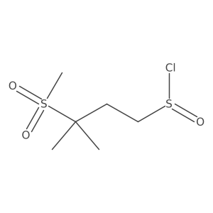 3-Methanesulfonyl-3-methylbutane-1-sulfinyl chloride Structure