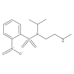 N-[2-(methylamino)ethyl]-2-nitro-N-(propan-2-yl)benzene-1-sulfonamide结构式