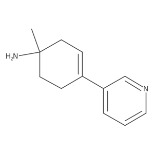 1-Methyl-4-(pyridin-3-yl)cyclohex-3-en-1-amine结构式