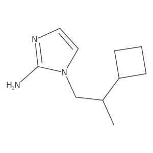 1-(2-cyclobutylpropyl)-1H-imidazol-2-amine结构式