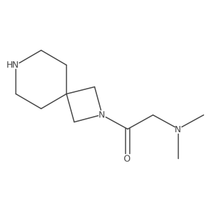 1-{2,7-Diazaspiro[3.5]nonan-2-yl}-2-(dimethylamino)ethan-1-one结构式