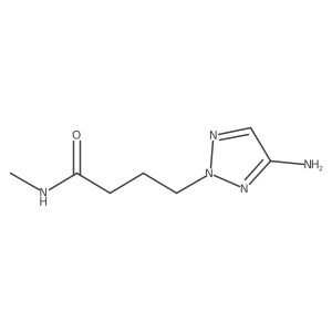 4-(4-amino-2H-1,2,3-triazol-2-yl)-N-methylbutanamide结构式