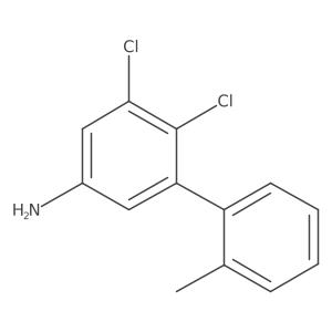 3,4-Dichloro-5-(2-methylphenyl)aniline Structure