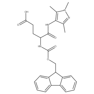 4-({[(9H-fluoren-9-yl)methoxy]carbonyl}amino)-4-[(trimethyl-1H-pyrazol-4-yl)carbamoyl]butanoic acid结构式