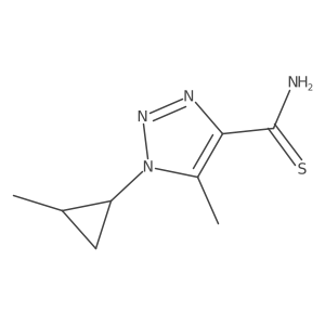 5-methyl-1-(2-methylcyclopropyl)-1H-1,2,3-triazole-4-carbothioamide结构式