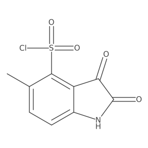 5-methyl-2,3-dioxo-2,3-dihydro-1H-indole-4-sulfonyl chloride Structure