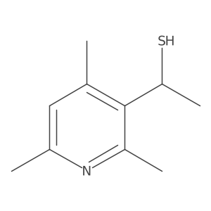 1-(2,4,6-Trimethylpyridin-3-yl)ethane-1-thiol Structure