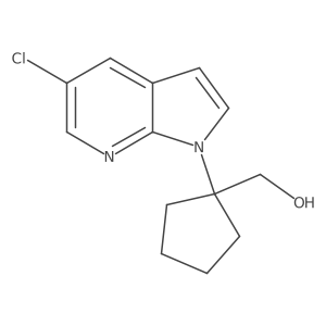 (1-(5-Chloro-1H-pyrrolo[2,3-b]pyridin-1-yl)cyclopentyl)methanol Structure