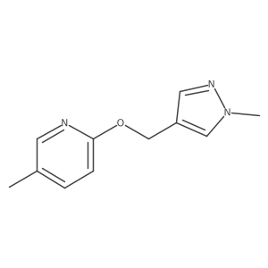 5-methyl-2-[(1-methyl-1H-pyrazol-4-yl)methoxy]pyridine Structure