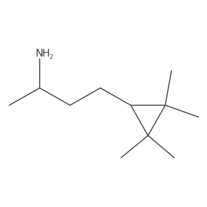 (2S)-4-(2,2,3,3-tetramethylcyclopropyl)butan-2-amine结构式
