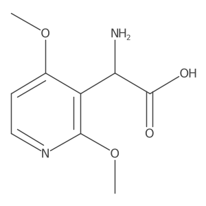 2-Amino-2-(2,4-dimethoxypyridin-3-yl)acetic acid结构式