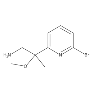 2-(6-Bromopyridin-2-yl)-2-methoxypropan-1-amine Structure