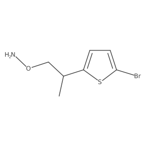 O-[2-(5-bromothiophen-2-yl)propyl]hydroxylamine结构式