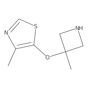 4-Methyl-5-[(3-methylazetidin-3-yl)oxy]-1,3-thiazole结构式