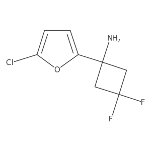 1-(5-Chlorofuran-2-yl)-3,3-difluorocyclobutan-1-amine Structure