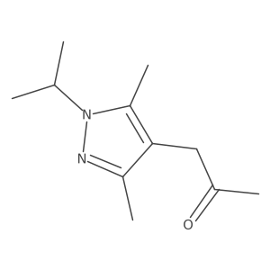 1-[3,5-dimethyl-1-(propan-2-yl)-1H-pyrazol-4-yl]propan-2-one结构式