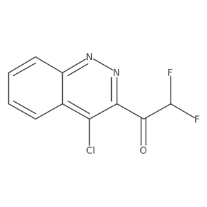 1-(4-Chlorocinnolin-3-yl)-2,2-difluoroethan-1-one结构式