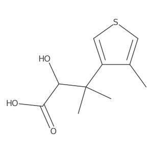 2-Hydroxy-3-methyl-3-(4-methylthiophen-3-yl)butanoic acid结构式