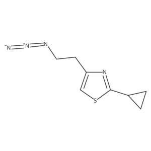 4-(2-Azidoethyl)-2-cyclopropyl-1,3-thiazole Structure