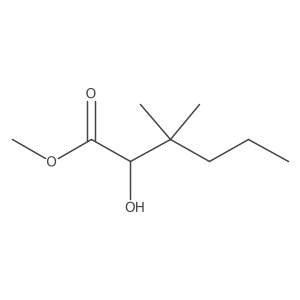 Methyl 2-hydroxy-3,3-dimethylhexanoate结构式