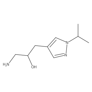 1-amino-3-[1-(propan-2-yl)-1H-pyrazol-4-yl]propan-2-ol Structure
