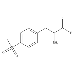 1,1-Difluoro-3-(4-methanesulfonylphenyl)propan-2-amine Structure