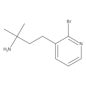 4-(2-Bromopyridin-3-yl)-2-methylbutan-2-amine结构式