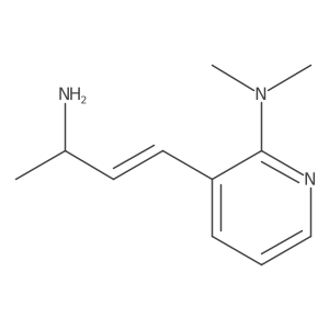 3-(3-aminobut-1-en-1-yl)-N,N-dimethylpyridin-2-amine Structure