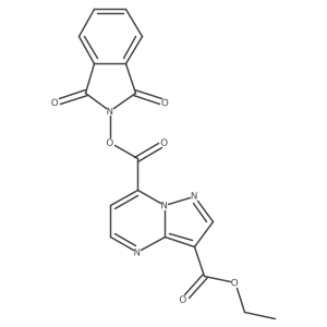 7-(1,3-dioxo-2,3-dihydro-1H-isoindol-2-yl) 3-ethyl pyrazolo[1,5-a]pyrimidine-3,7-dicarboxylate Structure